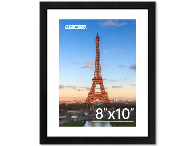 8x10 Picture Frame 1 Pack, Photo Frame with HD Plexiglass, Display Pictures 5x7 with Mat or 8x10 Without Mat, Picture Frames Collage for Tabletop...