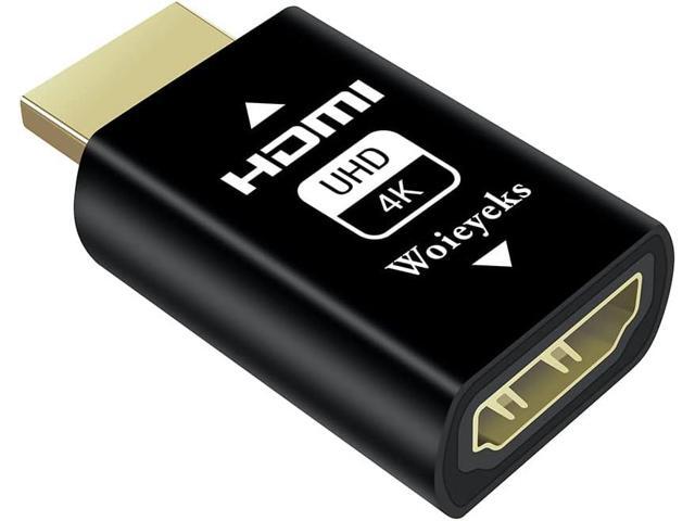 4K HDMI EDID Emulator Passthrough Adapter,Female Port Connected to an External Display,for Extender/KVM Switch/AV Receiver/Video Splitters Support...