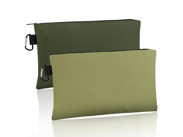 Tool Bag Zipper Pouch, 12.4Ã—7.3 Inch Premium Tool Pouch with Carabiner, Utility Multipurpose Storage Organizer Bag for Tools, Stationery, Small...