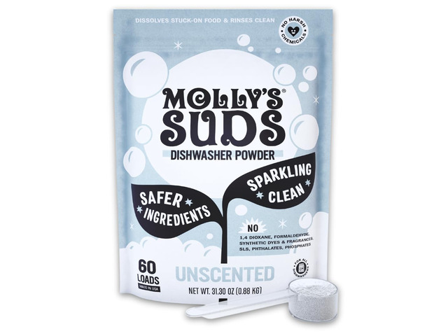 Dishwasher Powder Clean Dishwasher Detergent, Cuts Grease & Rinses Clean (Residue-Free) for Sparkling Dishes 60 Loads (Unscented)