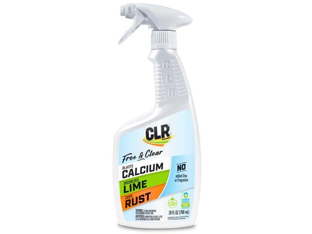 CLR Brands Calcium, Lime & Rust Remover Free & Clear, No Dyes or Fragrances, Gentle Lime and Bathroom Descaler, Removes Hard Water Stains and Rust...