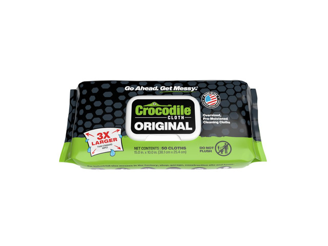 Original Heavy-Duty Hand & Tool Wipes, 50 Count Multi-Surface, Water-Based, Safe on Skin, 15' x 10'