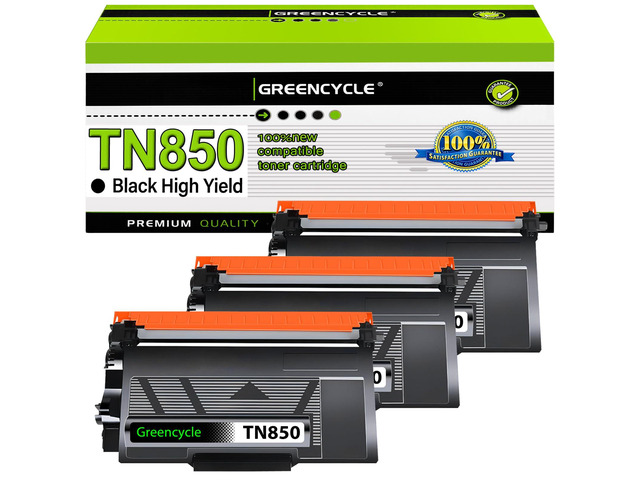 3 Pack TN850 Toner Cartridge Replacement for TN-850 TN820 TN-820 Work for HL-L6200DWT HL-L6200DW HL-L5200DW HL-L5100DN MFC-L5900DW MFC-L5850DW...