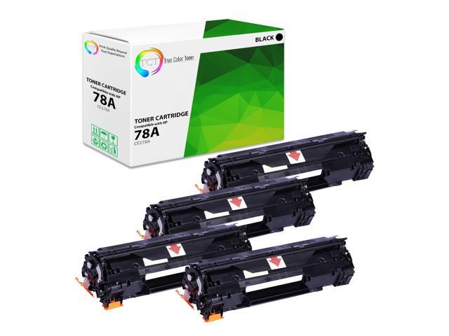 78A Toner Cartridge 4 Pack - Compatible Replacement for HP 78A CE278A Black Works with HP LaserJet M1536 MFP M1536DNF, P1560 P1566 P1606 P1606DN.