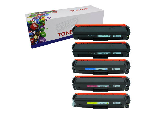 Toner Cartridge Replacement for 410X 411X 412X 413X Toner Cartridge use with HP LaserJet M377 M452 M477 LaserJet Pro M452dn M452dw M452nw MFP...