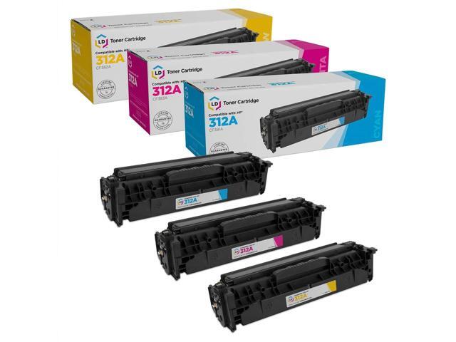 Products Compatible Toner Cartridge Replacements for HP 312A (Cyan, Magenta, Yellow, 3-Pack) Compatible with Pro MFP M476dn Pro MFP M476dw Pro MFP...
