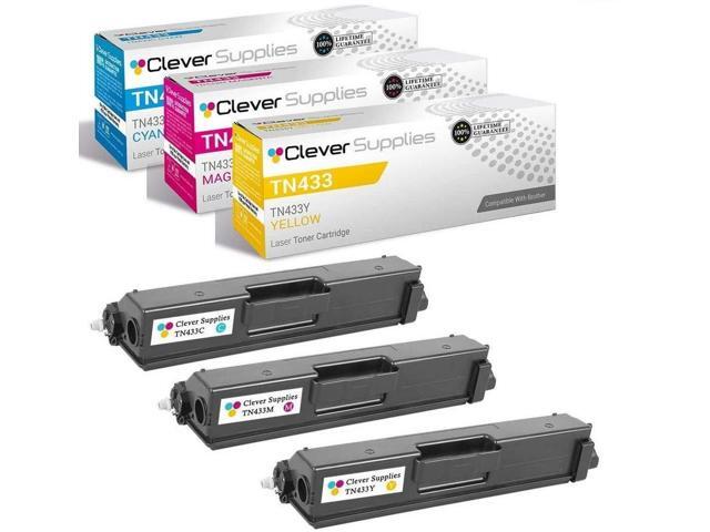 CS Replacement Toner Cartridge Compatible with Brother TN433 TN431 TN-433 TN-431 TN433C/TN431C TN433M/TN431M TN433Y/TN431Y for HL-L8260CDW.