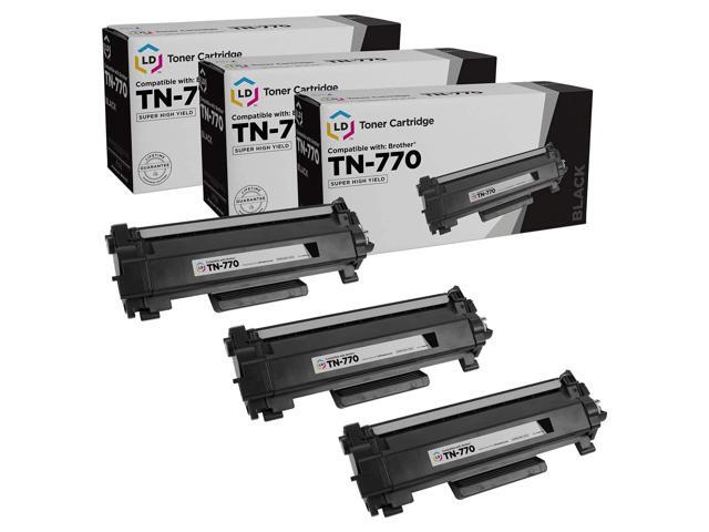 Products Compatible Toner Cartridge Replacements for Brother TN770 TN-770 TN760 TN-760 TN730 TN-730 Super High Yie XL (Black, 3pk) TN770 Toner for.