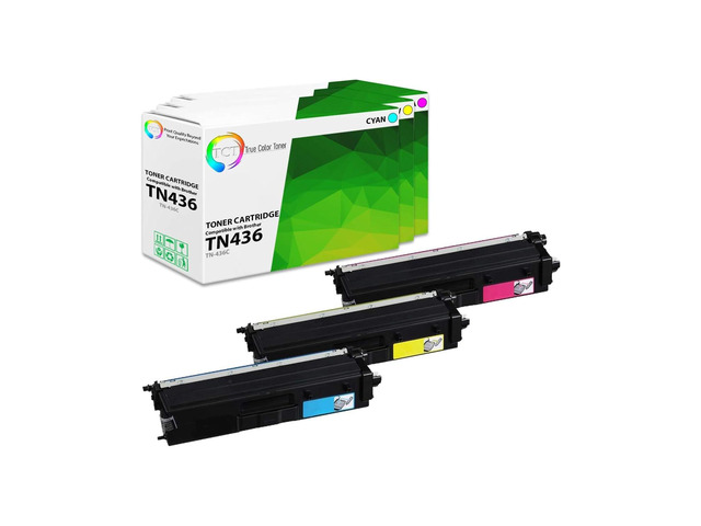 TN436 Color Toner Cartridge 3 Pack - Compatible Replacement for Brother TN436C TN436M TN436Y High Yield Works with Brother HL-L8260CDW L8360CDWT...