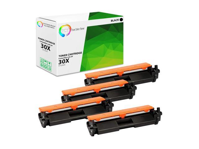 30X Toner Cartridge 4 Pack - Compatible Replacement for HP 30X CF230X Black High Yield Works with HP LaserJet Pro M203dw M203dn M203d, MFP M277sdn...