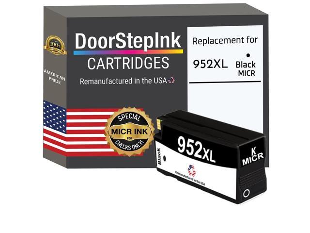952XL Black MICR Remanufactured Ink Cartridge Replacement for HP 952XL - Compatible with OfficeJet Pro 7740/8710/8715/8720/8730/8740 - High Yield.