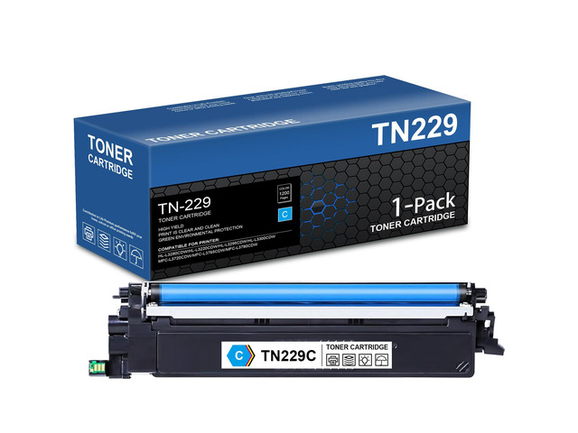TN229 Cyan Toner Cartridge Replacement for Brother TN-229 TN229 TN229XL TN229XLC Toner for MFC-L3720CDW MFC-L3780CDW HL-L3280CDW HL-L3220CDW...