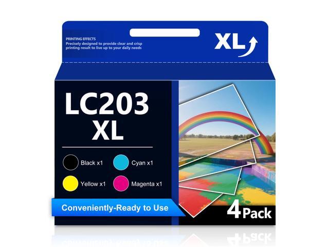 LC203XL Color Ink Cartridge Replacement for Brother LC203 LC201XL LC201 Work with MFC-J4420DW MFC-J480DW MFC-J880DW MFC-J680DW MFC-J885DW Printer.