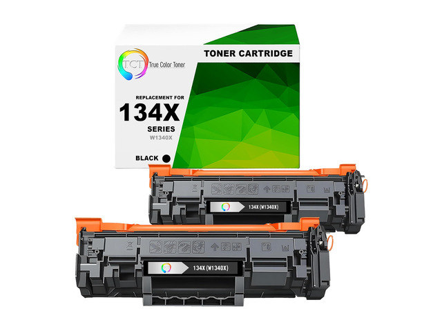 134X Toner Cartridge 2 Pack - Compatible Replacement for HP 134X W1340X Black High Yield Works with HP LaserJet M209 (2,400 Pages) - Not Currently...