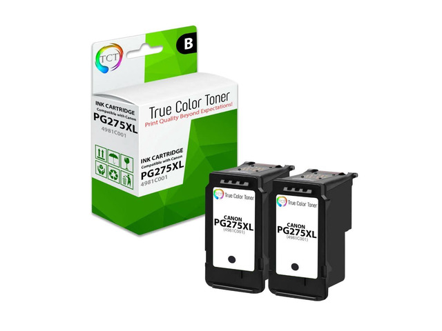 275XL Black Ink Cartridge 2 Pack - Compatible Replacement for Canon PG275XL 4981C001 Black High Yield Works with Canon Pixma TR4720 TR4722 TS3520...