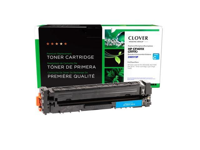 Remanufactured Toner Cartridge Replacement for HP CF401X (HP 201X) Cyan High Yield