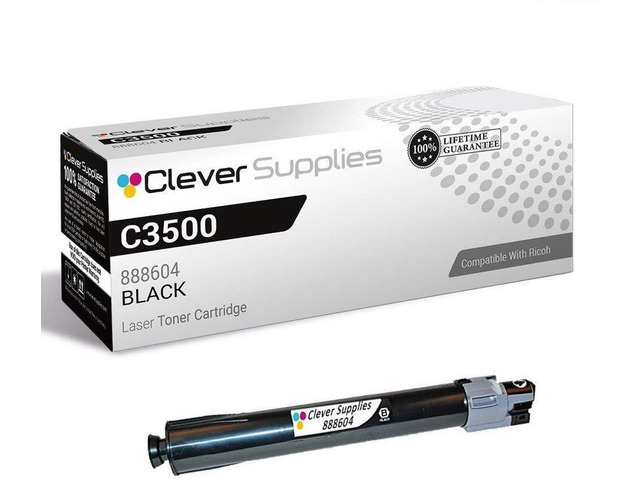CS Replacement Toner Cartridge Compatible with Ricoh C3500 888604 Black C3500 C4500 MP C3500 MP C3500 SPF MP C4500 MP C4500 SPF DSc535 DSc545 Black