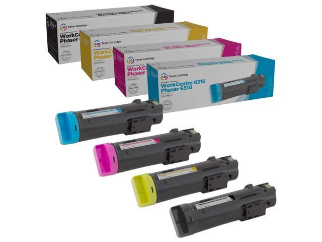 Products Compatible Toner Cartridge Replacement for Xerox Phaser 6510 & WorkCentre 6515 High Yie (Black, Cyan, Magenta, Yellow, 4-Pack) Compatible...