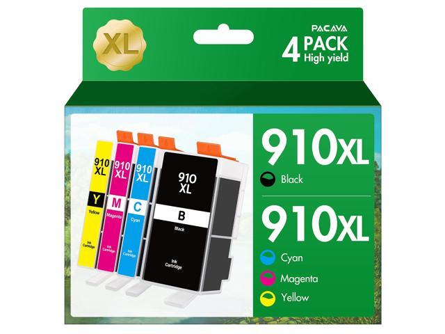 910 XL Ink Cartridges Combo Pack for HP Ink 910 XL Cartridges for HP Printers Work with Officejet Pro 8020 8028 8025 8035 Printer (BCMY 4 Pack)