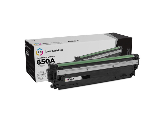 Products Remanufactured Toner Cartridge Replacement for HP 650A CE270A (Black) for use in Color LaserJet Enterprise: CP5525, CP5525dn, CP5525n,...