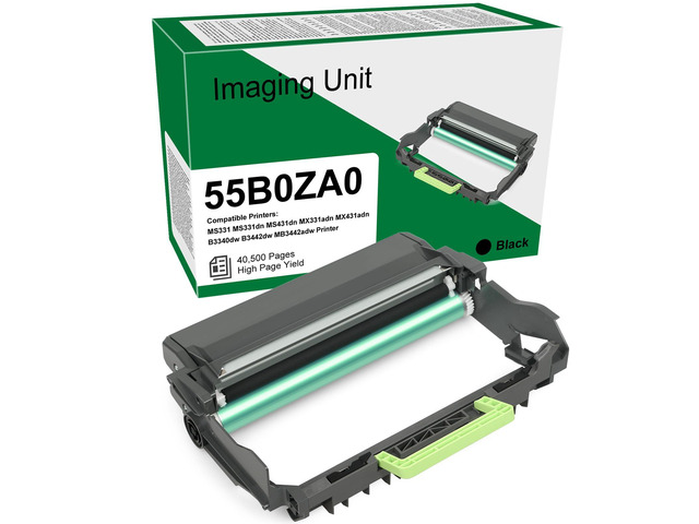 55B0ZA0 Black Imaging Unit MS331 Imaging Unit Compatible Lexmark MS331 MS331dn MS431dn MX331adn MB3442adw XM1342 M1342 MB3442i MX431adn B3340dw...