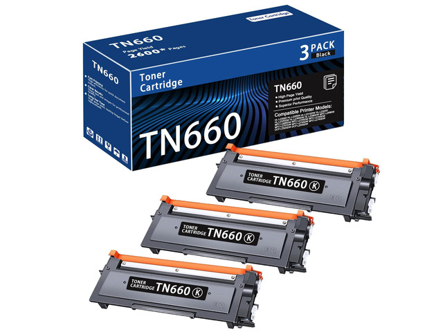 TN660 TN-660 High-Yield Black Toner Cartridge Replacement for Brother TN660 Toner Cartridge DCP-L2520DW, DCP-L2540DW, HL-L2300D, HL-L2305W,...