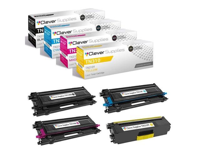 CS Replacement Toner Cartridge Compatible with Brother TN310 TN-310 TN310BK TN310C TN310M TN310Y HL-4150CDN 4570CDWT 4140CN MFC-9560CDW 9970CDW...