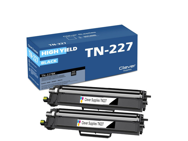 CS TN227 Black Toner TN-227BK High Yield Replacement Toner Cartridge Compatible with Brother TN 227 TN223 TN-223BK TN223 TN 223 to use with...