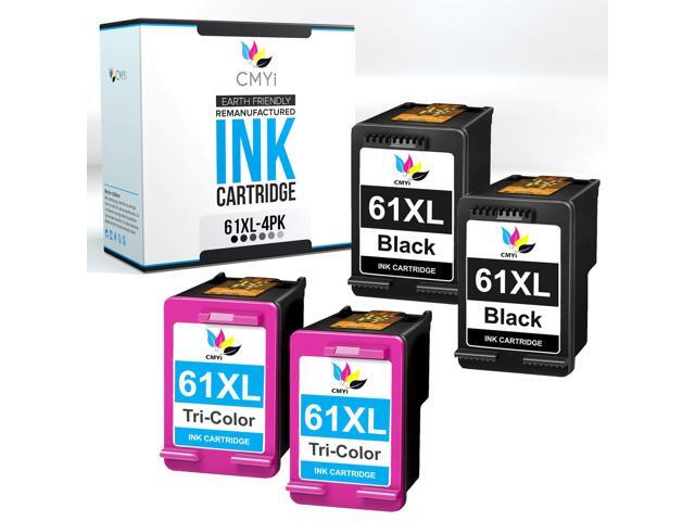 Replacement 61XL Printer Ink Cartridges Combo Pack for HP DeskJet 2050A, 2510, 2511, 2512, 2514, 2540, Envy 4500, 4501, 4502, 4503, 4504, 4505,.
