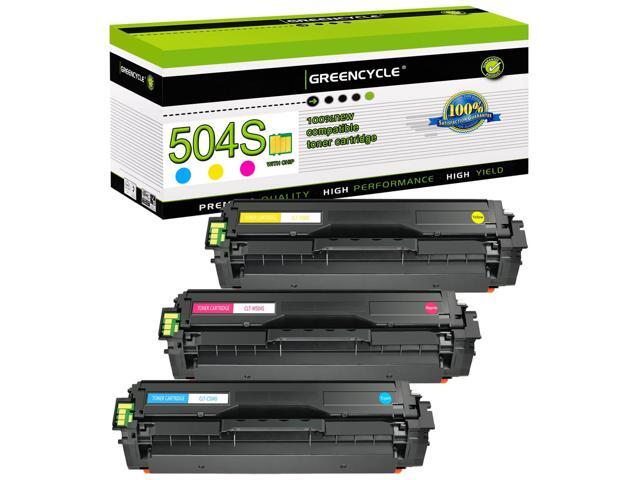 3 Pack Compatible for Samsung CLT-504S CLT-C504S CLT-Y504S CLT-M504S Toner Cartridge Combo Set use in Xpress SL-C1810W C1860FW CLX-4195FN...
