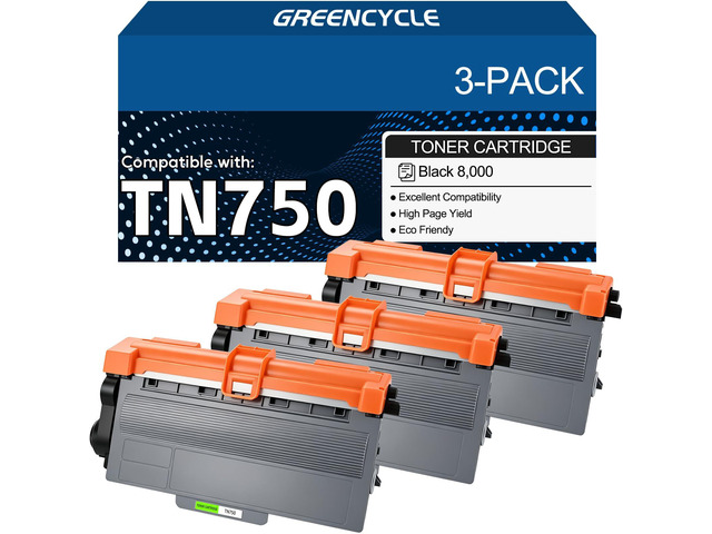 High Yield Compatible Toner Cartridge Replacement Compatible for TN720 TN750 TN-750 Work with HL5450DN HL5470DW HL6180DW DCP8110DN MFC8510DN...