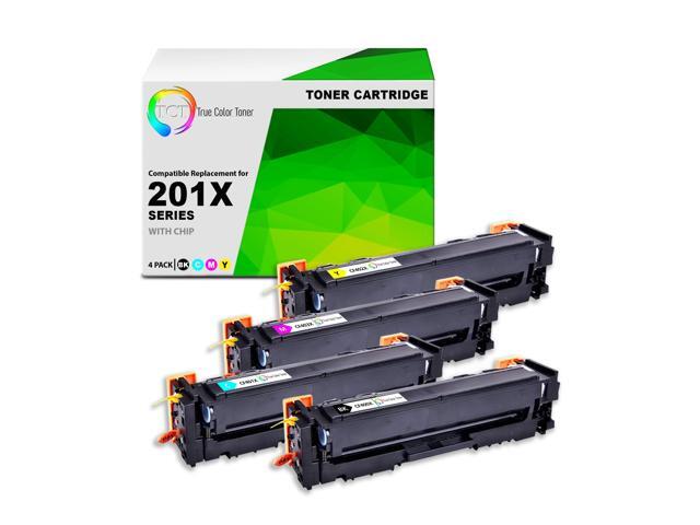 201X Toner Cartridge 4 Pack - Compatible Replacement for CF400X CF401X CF402X CF403X High Yield, Works with HP Color LaserJet Pro M252DW M252N MFP...