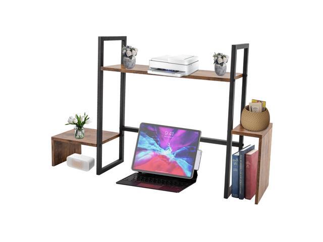 Desktop Bookshelf - Space Saving Computer Desk Organizer, Countertop Display Shelf for Office, Dorm & Small Spaces, Multi-Purpose Storage Shelf for...