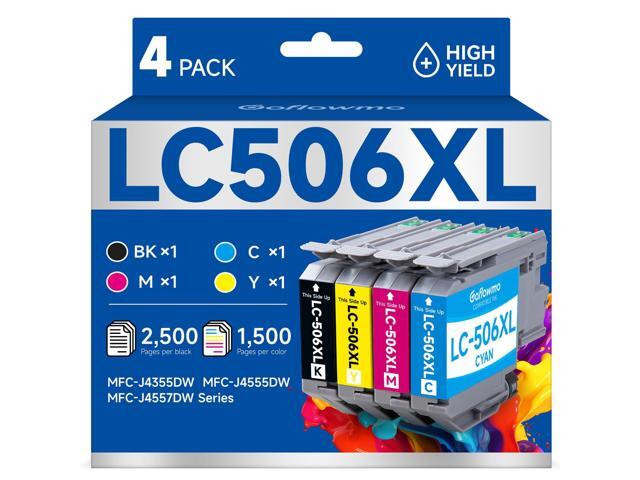 LC506XL LC506 Ink Cartridges for Brother Printer LC 506 XL 506XL LC506XL Inks Cartridges Compatible for Brother MFC-J4355DW MFC-J4555DW MFC-J4557DW...