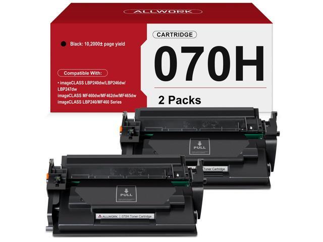 070H High Yield 10,200 Pages Black Toner Cartridge 070 H CRG-070 Compatible for Canon imageCLASS MF465dw MF462dw LBP246dw LBP247dw Printer (2-Pack)