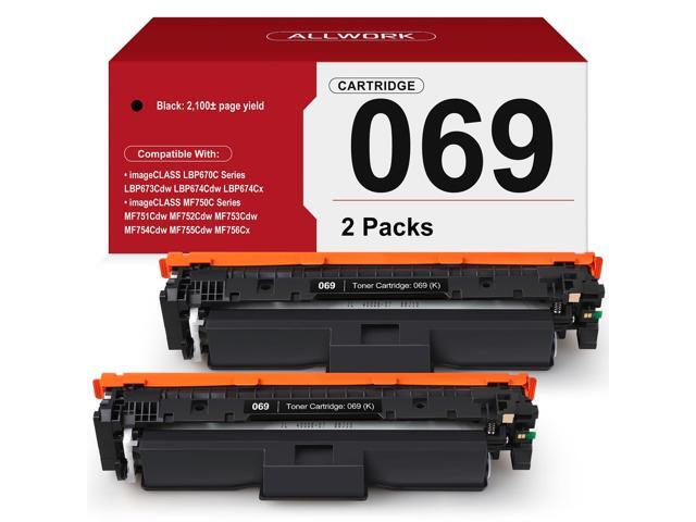 069 Black Toner Cartridge 2-Pack Replacement for Canon 069 069H With-Chip Version Compatible for Canon Color ImageCLASS MF753Cdw MF751Cdw...