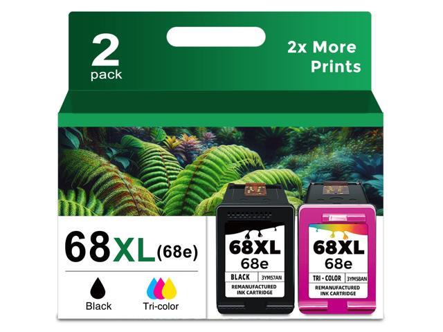 68XL 68 XL Ink Cartridges to 6155e 6100e 6555e Printer Ink Replacement for HP 68e HP68 to Envy 6500e 6152e 6165e 6552e 6558e 6110e 6130e 6131e...