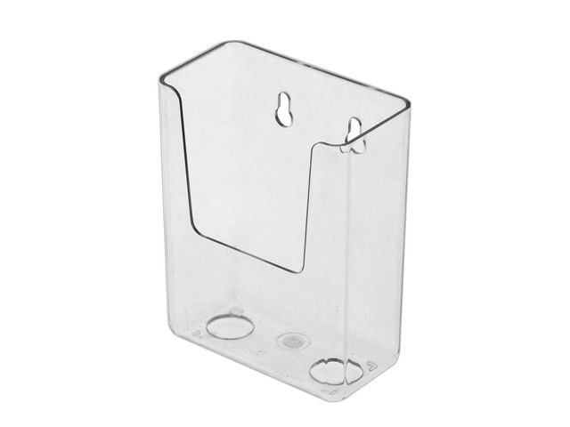 12 Pack Brochure Holder for 3.25' Wide Small Trifolds and Pamphlets Clear Acrylic Wall Mount or Countertop Menu Caddy Includes Hanging Hardware by
