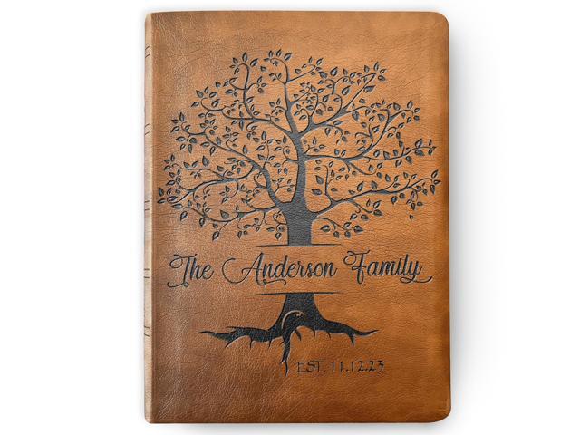Personalized NASB Family Bible, NASB Wide Margin Custom Family Tree Bible, Christian Gift, Wedding Gift