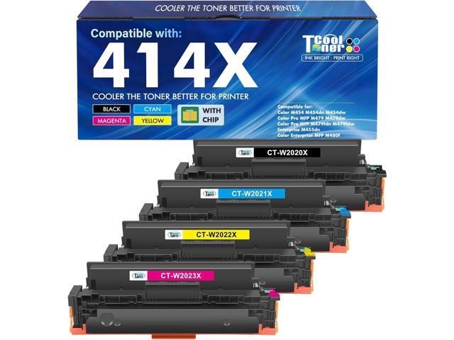 414X Toner Cartridges 4 Pack High Yield for HP 414A 414 W2020X MFP M479fdw Compatible for HP Color LaserJet Pro MFP M479fdw M479dw M479fdn M479.