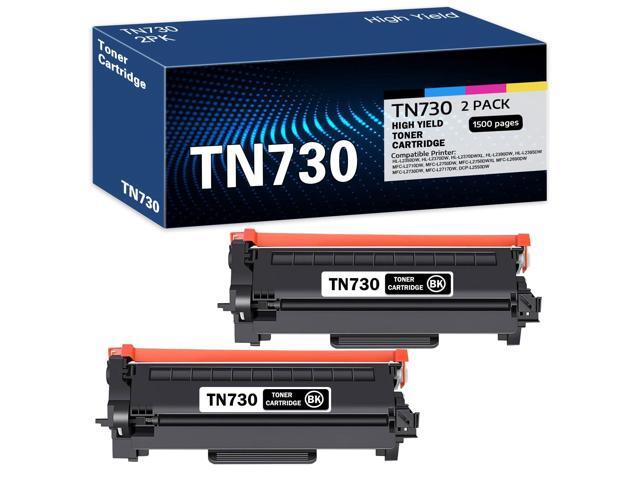 TN730 Compatible TN730 TN-730 Black Toner Cartridge Replacement for Brother TN-730 DCP-L2550DW MFC-L2710DW HL-L2350DW HL-L2370DW HL-L2390DW.