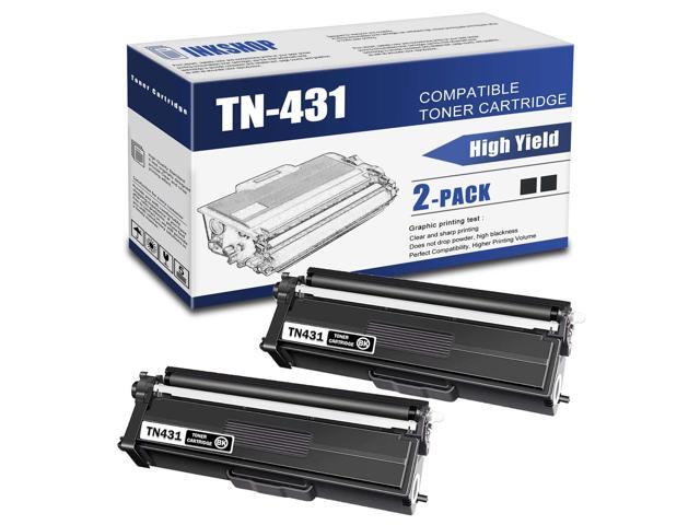 TN431BK TN-431BK Compatible TN431 TN-431 Black Toner Cartridge Replacement for Brother TN-431 HL-L8360CDW MFC-L8610CDW Toner (2 Pack)