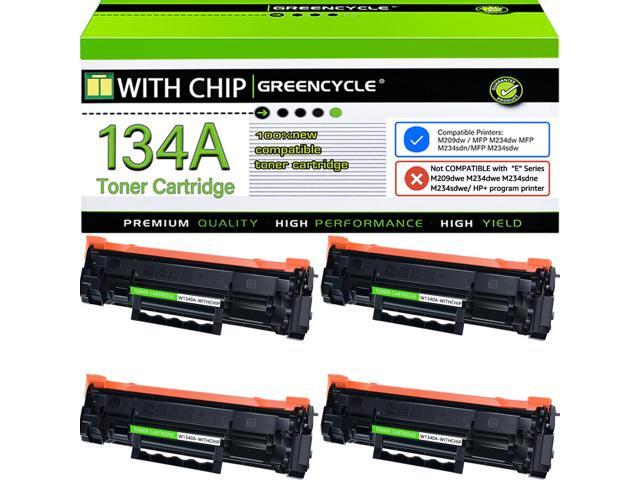 Compatible 134A Toner Cartridge for HP M209d M209dw M234sdw 4-pack W1340A black toner with chip. Works with HP LaserJet M234dw, M234sdn. High...