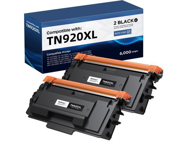TN920XL Toner Cartridge Replacement for Brother HL-L6210DW (2 Black) Up to 6,000 Pages Per TN920XL High Yield Black Toner, Compatible with...