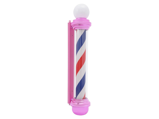 40Inch Barber Pole Light, Barber Shop Pole Led Rotating Light Waterproof, Hair Salon Barber Shop Open Sign Lights Outdoor, Wall Mount Rotating Red...