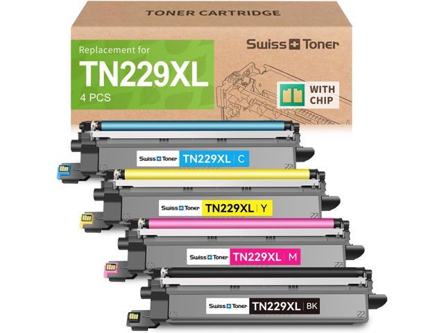 TN229XL Toner 4 Pack Comapatible for Brother MFC-L3780CDW TN229 TN 229XL Toner Cartridges HL-L3280CDW MFC-L3720CDW HL-L3220CDW Compatible ...