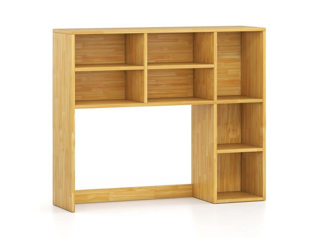 LDAILE 31'' Desk Shelf, 3-Tier Desk Hutch with 7 Shelves for Computer Desk, Desktop Bookshelf with 3 Adjustable Shelves for College Dorm Office.
