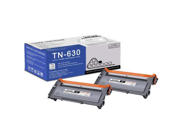 2 Pack TN630 TN-630 Black Toner Cartridge Compatible TN630 Replacement for Brother tn630 HL-L2300D L2305W L2320D L2360DW MFC-L2680W L2685DW L2700DW.