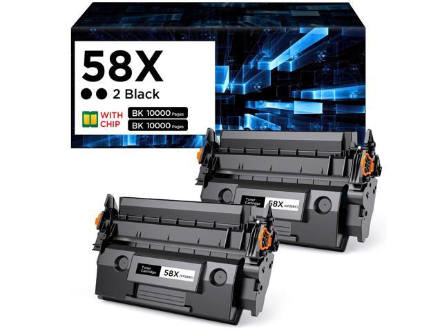 58X CF258X Black Toner Cartridge With Chip Compatible With HP M428fdw 2 Pack 58X CF258X 58A Black Toner Cartridge With Chip High Yield Up To.