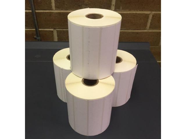 4' x 1' Direct Thermal Labels. 1,375 per Roll on 1' Cores. Compatible with Desk Top Zebra Printers. Brand Manufactured in The USA. (8 Rolls)